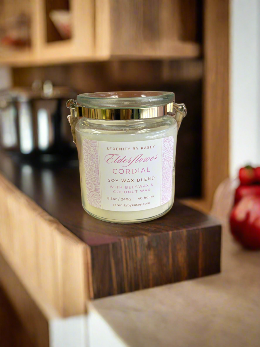 8.5oz Soy Blend Candle - Glass Jar w/rope