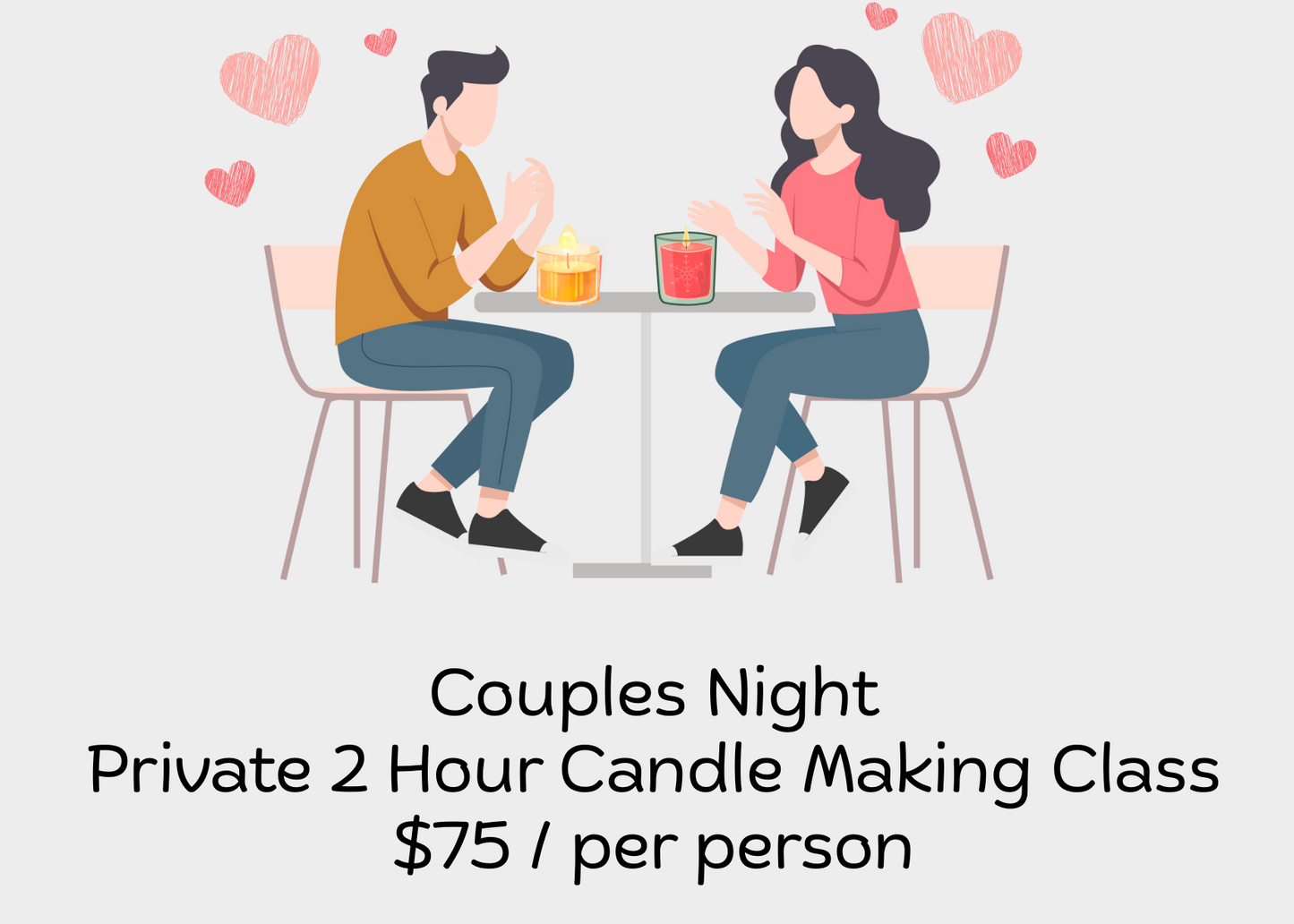 Couples Night - Private 2 Hour Candle Making Class
